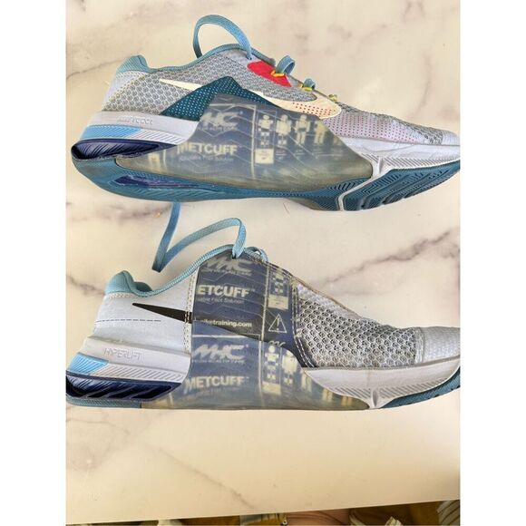 Nike Metcon 7AMP light marine blue training shoes M7/W9 running zoom react Hyper - Picture 9 of 12